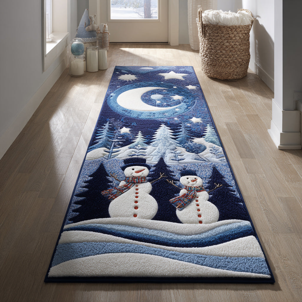 Moonlit Snowman Runner Carpet NCU0HH1080