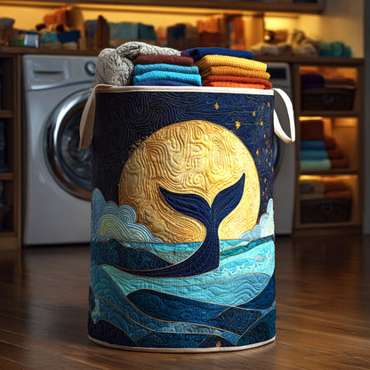Moonlit Tail Quilted Laundry Basket NCU0NTV056