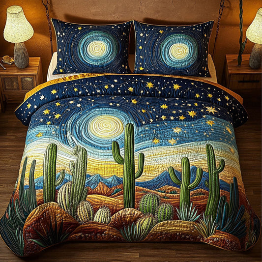 Moonlit Terrain 3-Piece Quilted Bedding Set NCU0NNT350