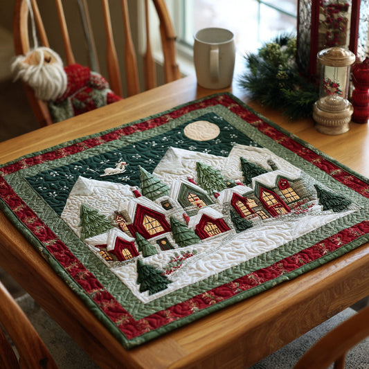 Moonlit Village Table Topper NCU0NTV075
