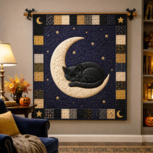 Moonlit Whiskers Quilted Blanket NCU0NTD2053