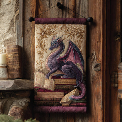 Moonlit Winged Dragon Quilted Door Banner NCU0DV1492
