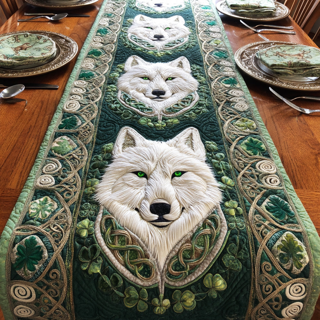 Moonwolf Knot Trail Quilted Table Runner NCU0NTD841