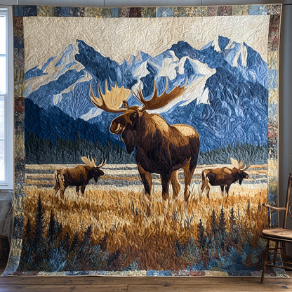 Moose Echo Quilted Blanket NCU0DDK1418