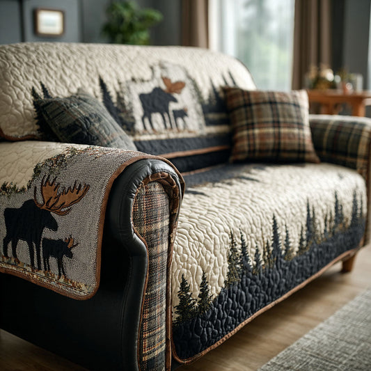 Moose Trail Quilted Sofa Cover NCU0PTT2163