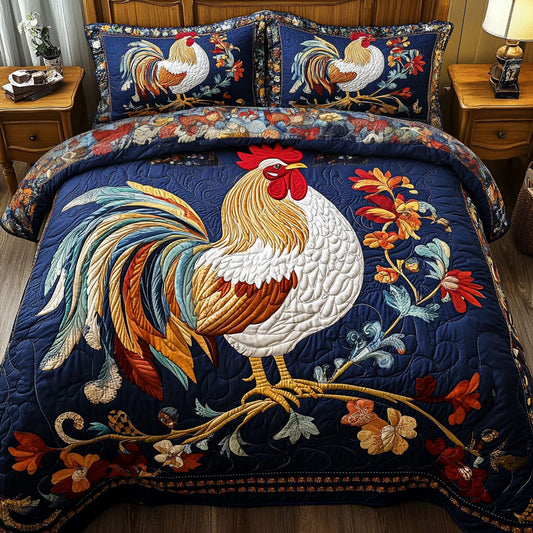 Morning Crow 3-Piece Quilted Bedding Set NCU0PTT016