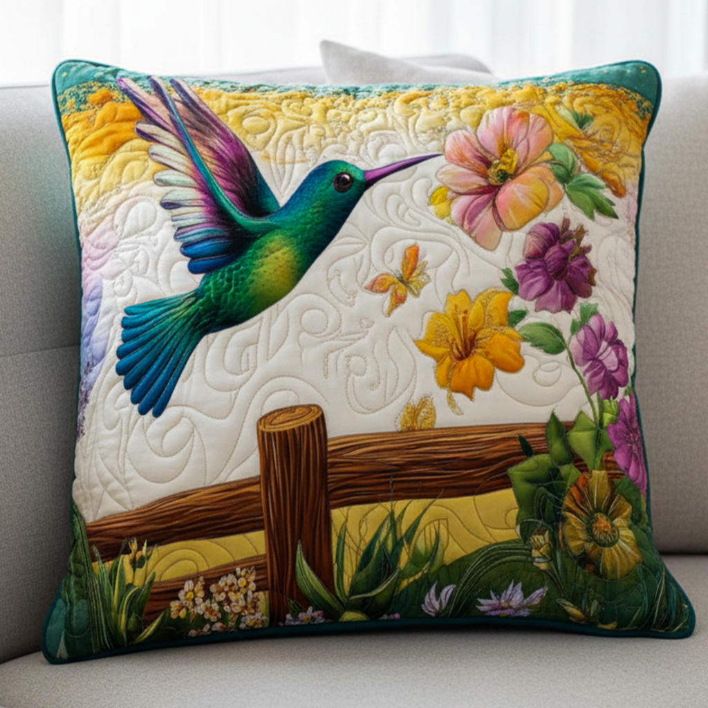 Morning Flutter Quilted Pillow Case NCU0NNT1982