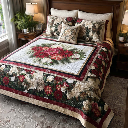 Morning Bloom 3-Piece Quilted Bedding Set NCU0DQQ0272