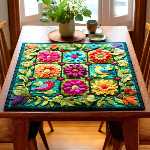 Morning Bloom Trail Quilted Table Topper NCU0NTD446