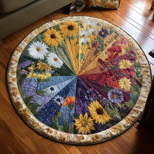 Morning Blossom Quilted Round Mat NCU0NNT2012