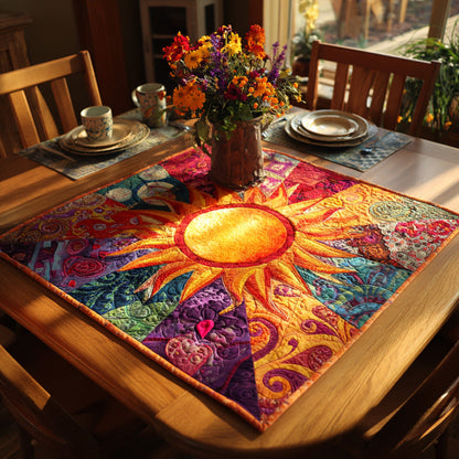 Morning Glow Quilted Table Topper NCU0PVL448