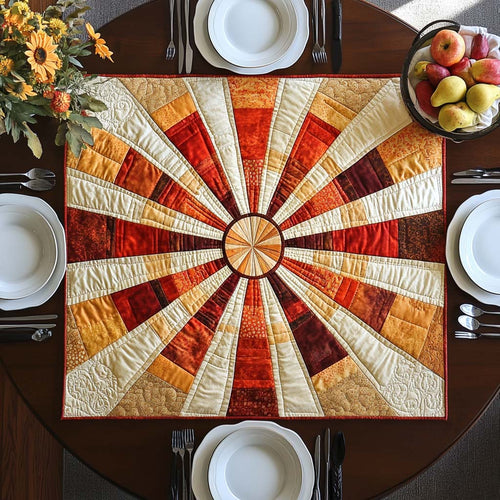 Morning Light Cascade Quilted Table Topper NCU0NXD083