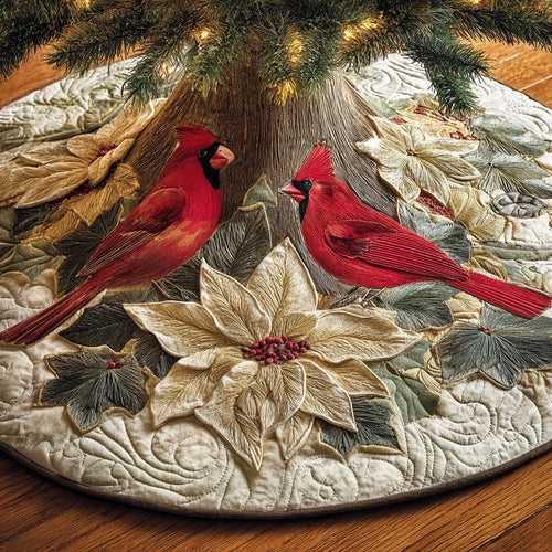 Morning Red Sky Christmas Quilted Tree Skirt NCU0NTD1060