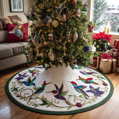 Morning Whisper Christmas Quilted Tree Skirt NCU0DV1346