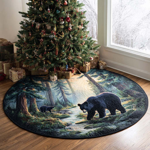 Morning in the Woods Quilted Round Mat NCU0PTT1800