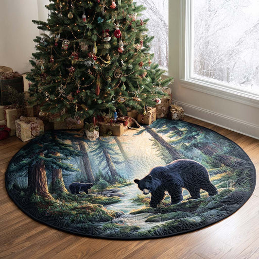 Morning in the Woods Quilted Round Mat NCU0PTT1800