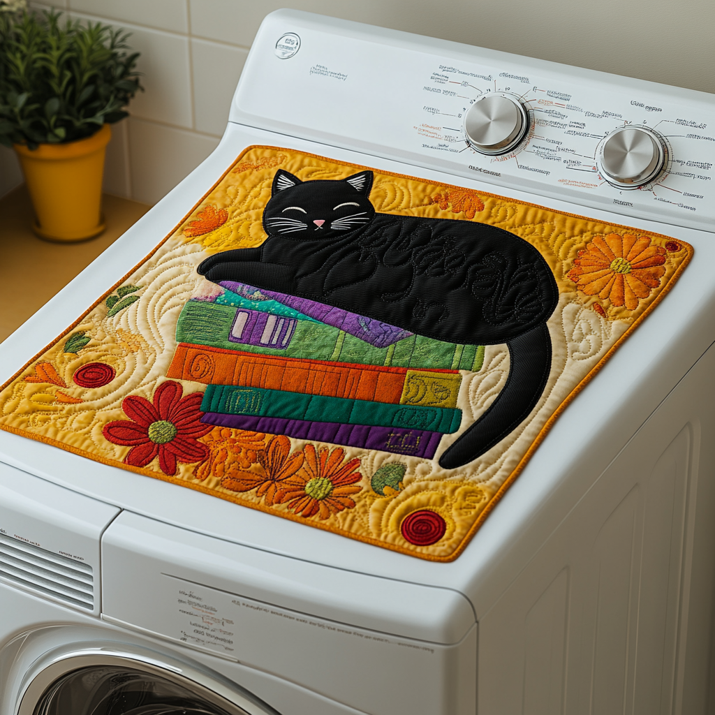 Mosaic Cat Quilted Washer and Dryer Cover NCU0DDK608