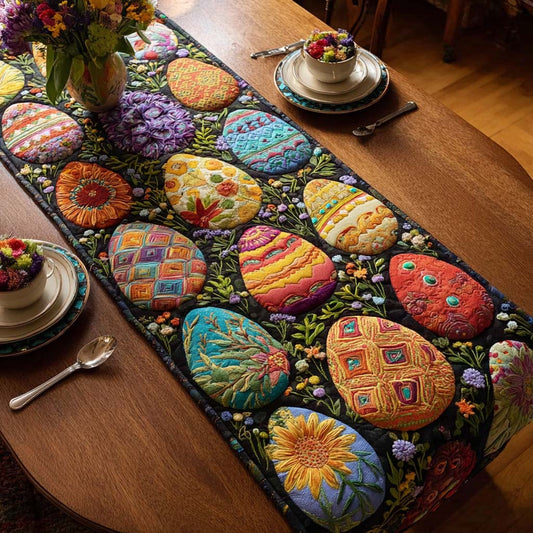 Mosaic Easter Quilted Table Runner NCU0HNH890