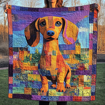 Mosaic Hound Harmony Quilted Blanket NCU0DK2156