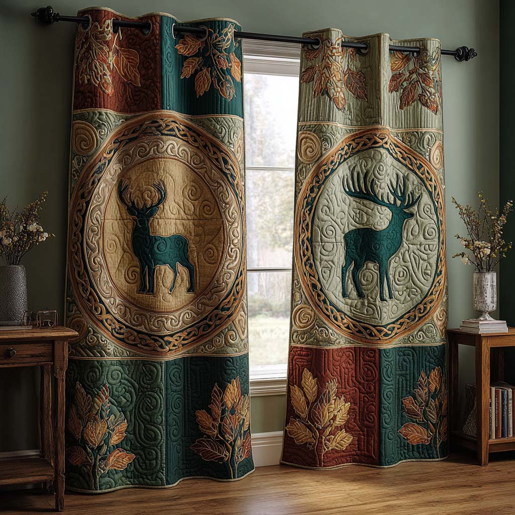 Mossy Grove Quilted Curtains NCU0NNT2331