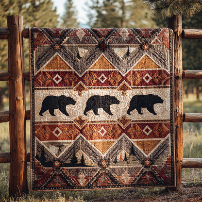 Mountain Bear Quilted Blanket NCU0NTD1182