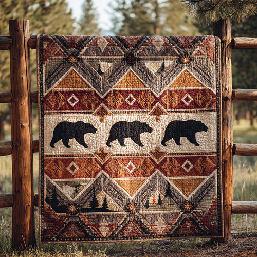 Mountain Bear Quilted Blanket NCU0NTD1182