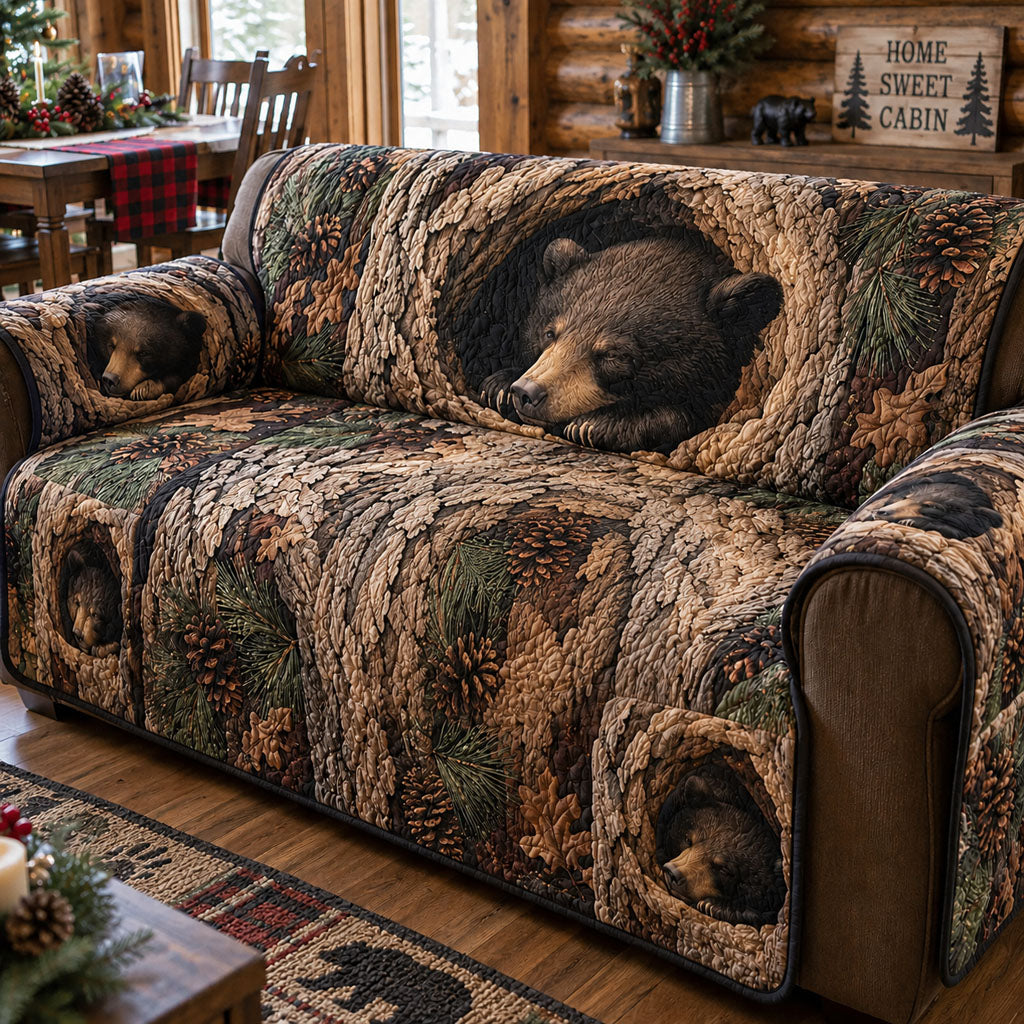 Mountain Cabin Comfort Quilted Sofa Cover NCU0PTT3430