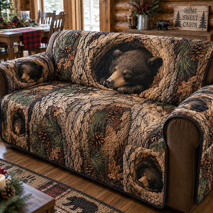 Mountain Cabin Comfort Quilted Sofa Cover NCU0PTT3430