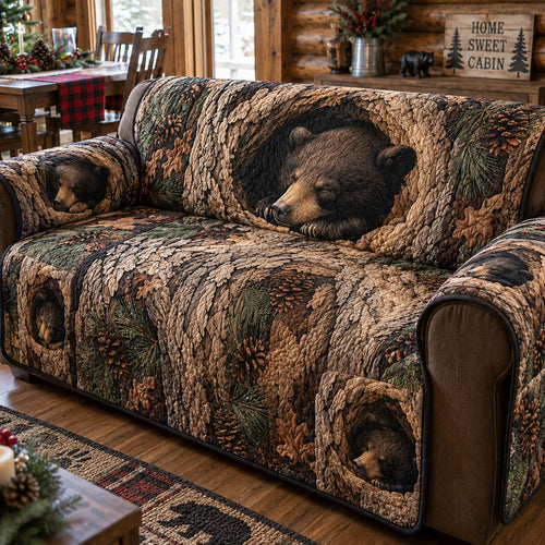 Mountain Cabin Comfort Quilted Sofa Cover NCU0PTT3430