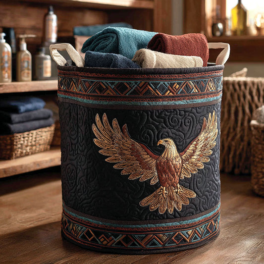 Mountain Eagle Quilted Laundry Basket NCU0NTV529