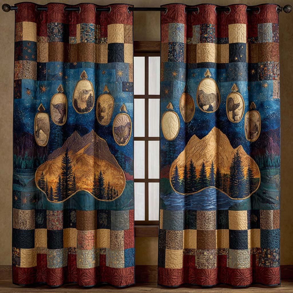 Mountain Echo Quilted Curtains NCU0NXD913