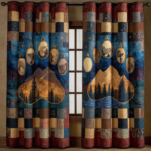 Mountain Echo Quilted Curtains NCU0NXD913