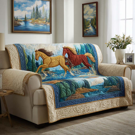 Mountain Flow Quilted Sofa Cover NCU0NXD1346