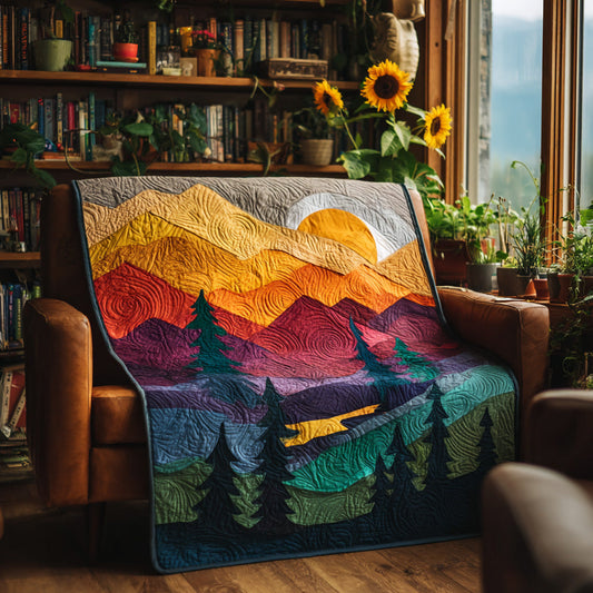 Mountain Glow Quilted Blanket NCU0PVL804