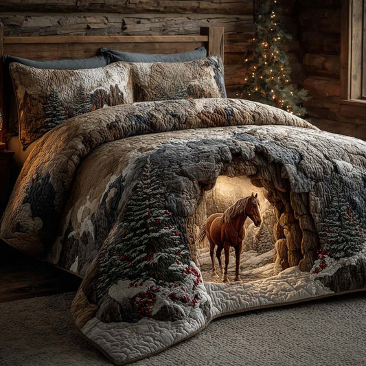 Mountain Horse Haven 3-Piece Quilted Bedding Set NCU0NNL161