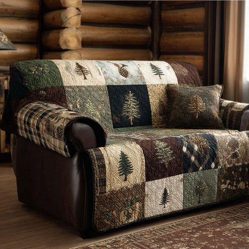 Mountain Lodge Heirloom Quilted Sofa Cover NCU0PTT2842