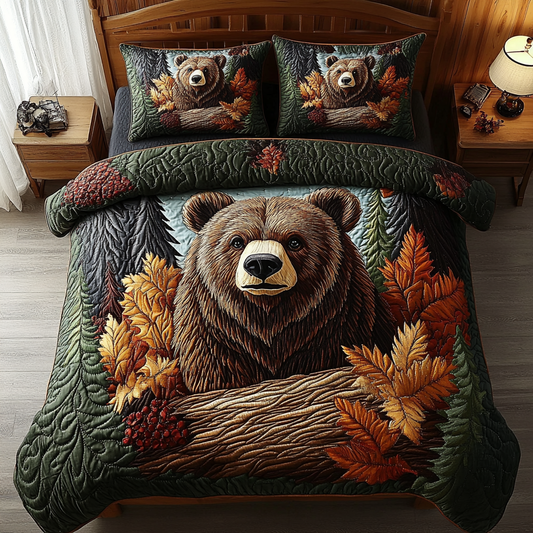 Mountain Majesty 3-Piece Quilted Bedding Set NCU0NVH042