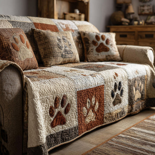 Mountain Paws Quilted Sofa Cover NCU0NNT2828