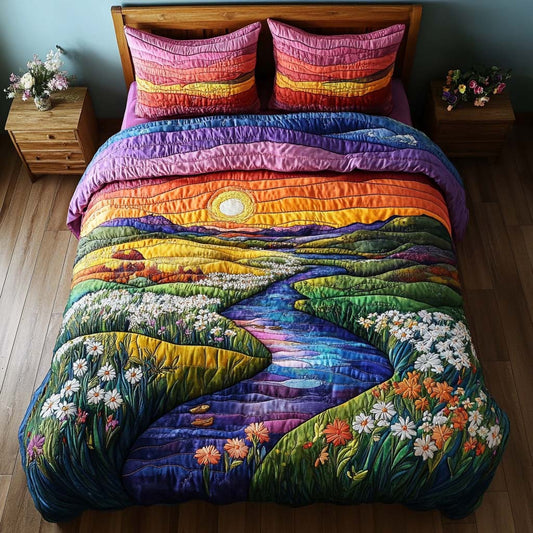 Mountain Serenity 3-Piece Quited Bedding Set NCU0NNT839