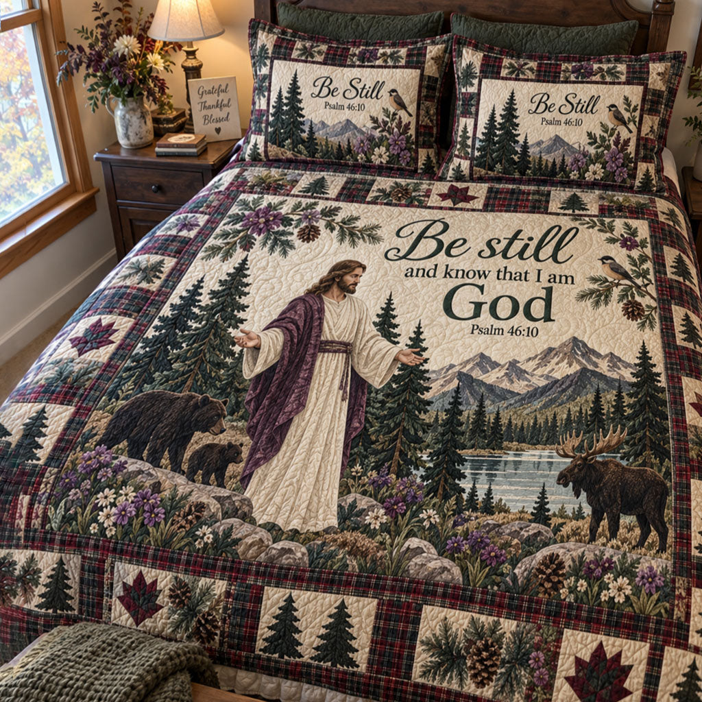 Mountain Shepherd 3-Piece Quilted Bedding Set NCU0PTT3502