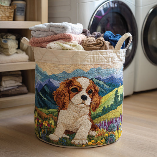 Mountain Spaniel Spirit Quilted Laundry Basket NCU0HNH796