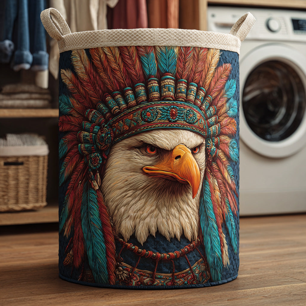Mountain Spirit Eagle Quilted Laundry Basket NCU0NTD963