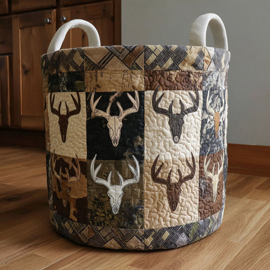 Mountain Stag Quilted Laundry Basket NCU0NNT2801