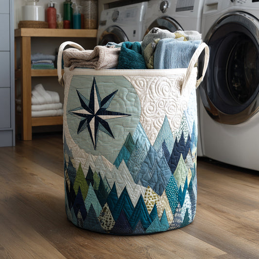 Mountain Star Quilted Laundry Basket NCU0HNH077