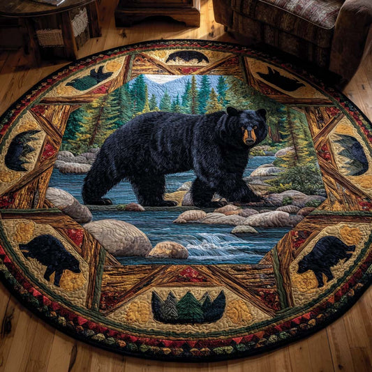 Mountain Stream Quilted Round Mat NCU0NNT2100