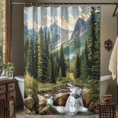 Mountain Stream Shower Curtain NCU0DQQ0206