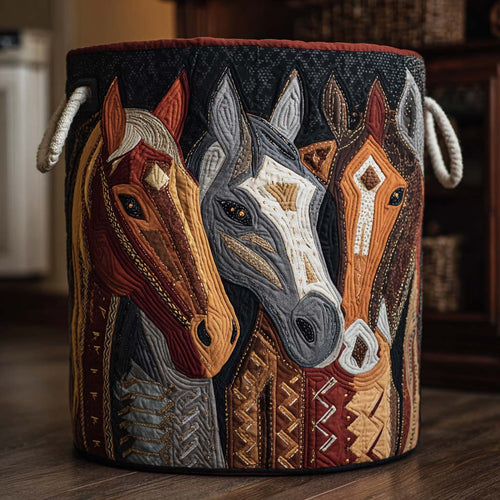 Mountain Trot Quilted Laundry Basket NCU0NNT2234