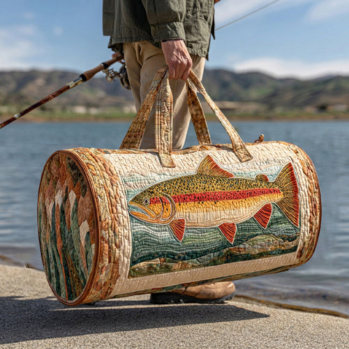 Mountain Trout Quilted Duffle Bag NCU0LDH568