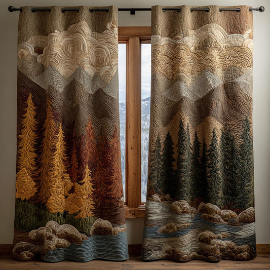 Mountain View Quilted Curtains NCU0DDK2085