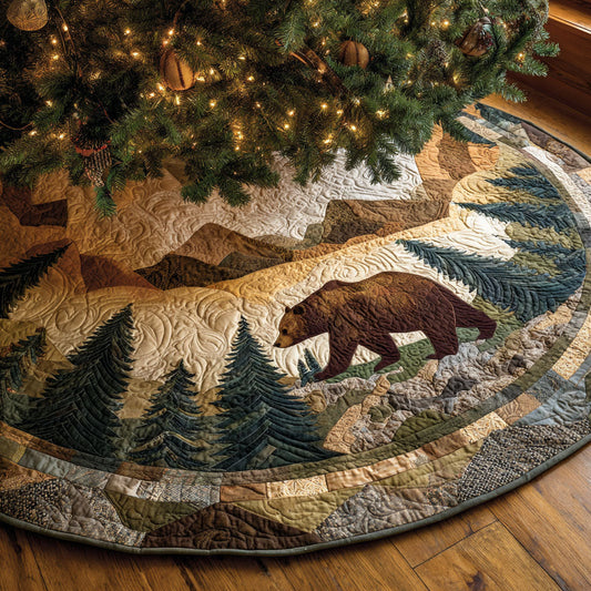 Mountain Wanderer Christmas Quilted Tree Skirt NCU0NTV355
